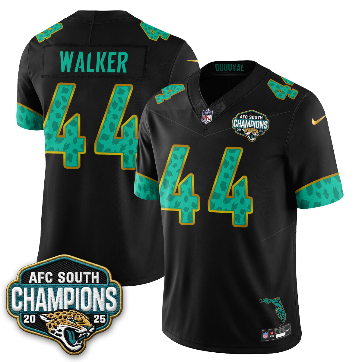 Jacksonville Jaguars Fangear Edition Vapor Jersey - Stitched