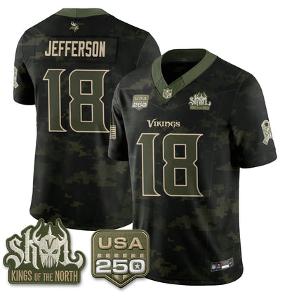 MIN 2026 Salute to Service Edition Vapor Jersey - Stitched