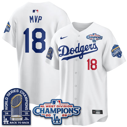 LAD 2026 NL West Champs Vapor Jersey- Stitched