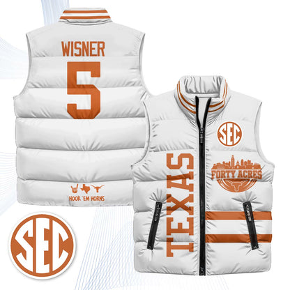 TEX "Forty Acres" Puffer Vest - Printed