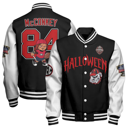 GB x Killer Doll Horror Movie Halloween 2026 Edition Baseball Jacket - Printed
