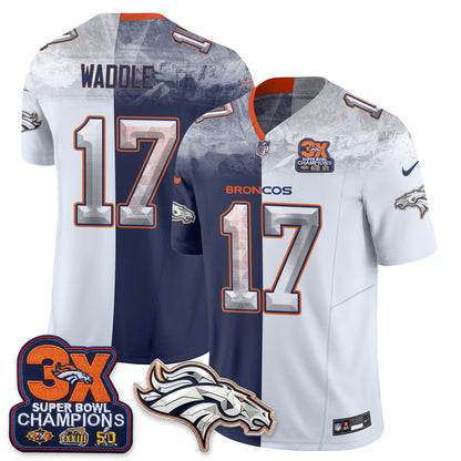 Denver Broncos Mile High Split Edition Vapor Jersey - Stitched