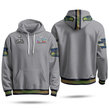 Seattle Seahawks S.Bowl Champs Hoodie - Stitched