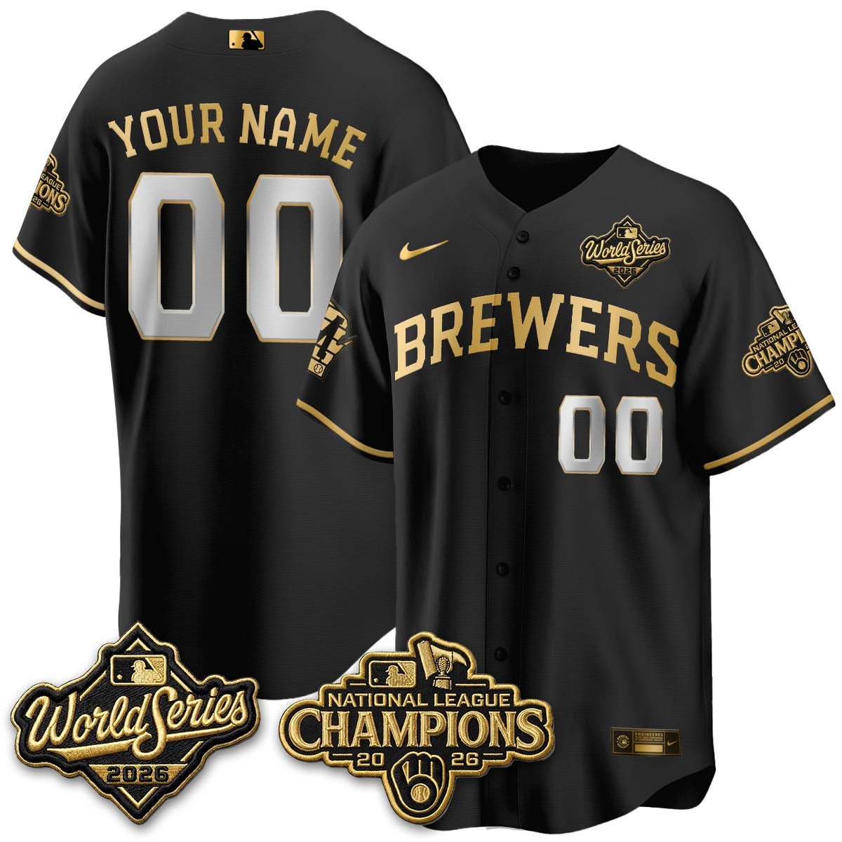 MIL 2026 NL Champions Custom Vapor Jersey - Stitched