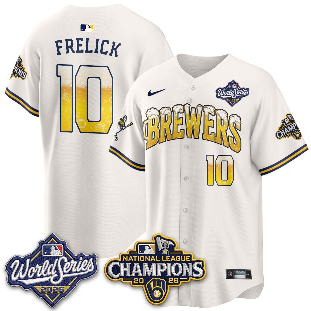 MIL "Pitcher & Pint" 2026 NL Champions Vapor Jersey - Stitched