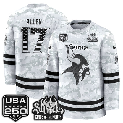 MIN 2026 Salute To Service Edition Hockey Jersey - Printed