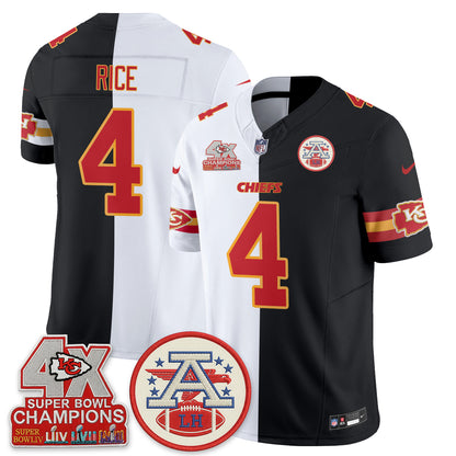 Kansas City Chiefs Split Edition Vapor Jersey - Stitched