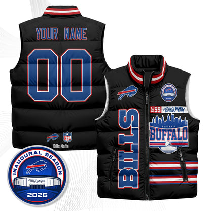 BUF "Mafia" Edition Custom Puffer Vest - Printed