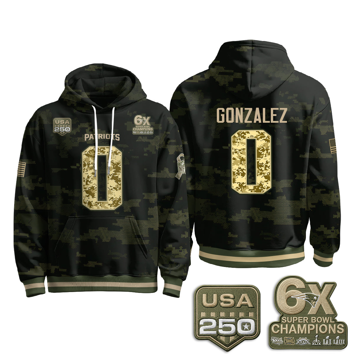 NE 2026 Salute To Service Edition Pullover Hoodie - Printed