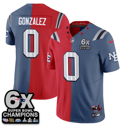 NE Rivalries Split Edition Vapor Jersey - Stitched