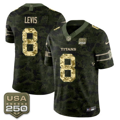 Tennessee Titans 2026 Salute to Service Edition Vapor Jersey - Stitched