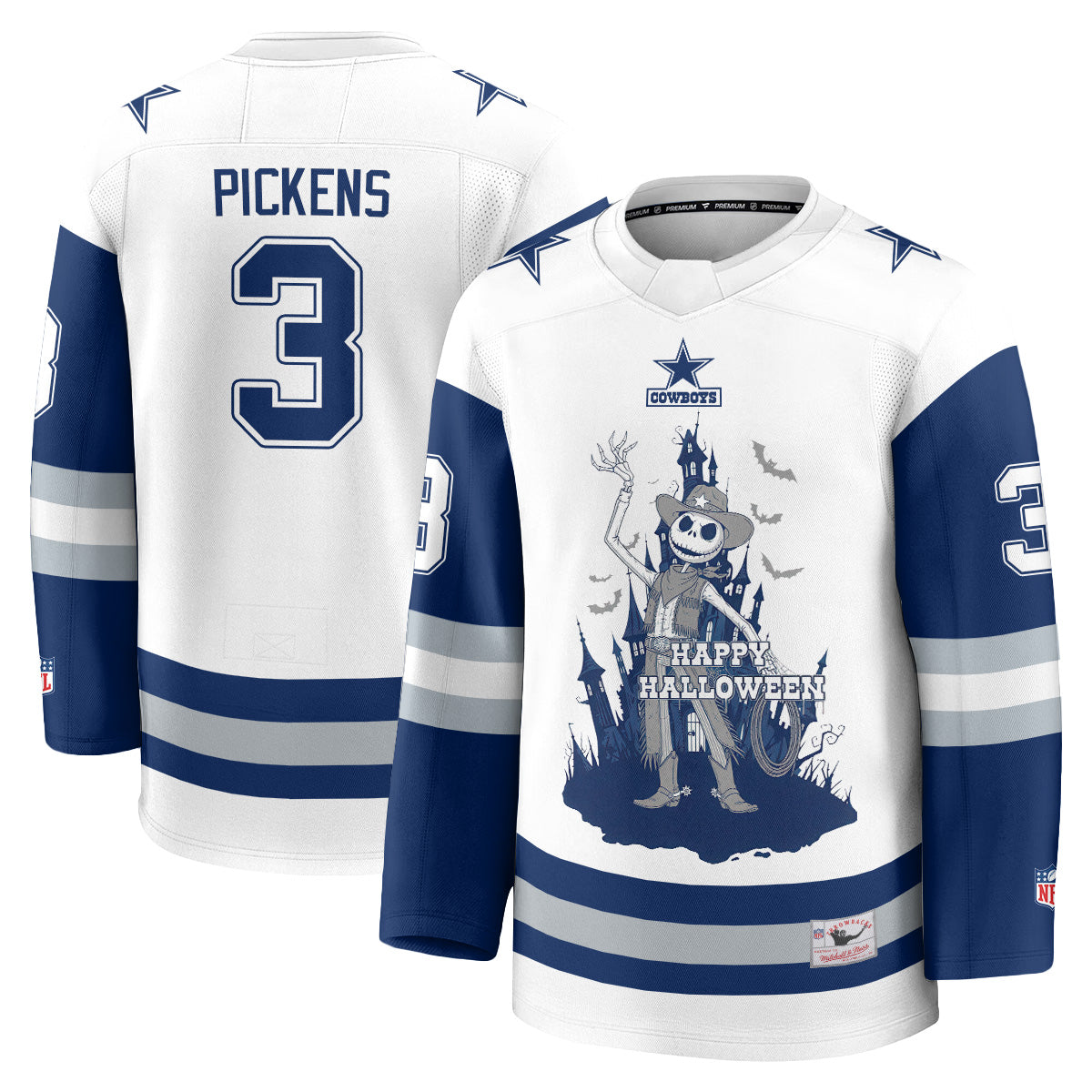 Dallas Cowboys x Nightmare Halloween 2026 Edition Hockey Jersey - Printed