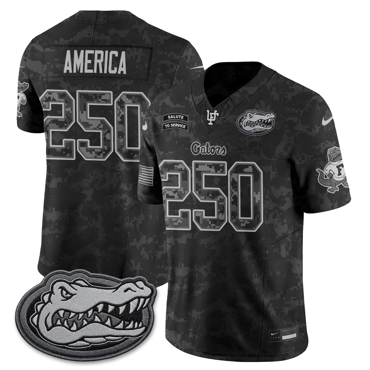 Florida Gators 2026 Salute to Service Vapor Jersey - Stitched