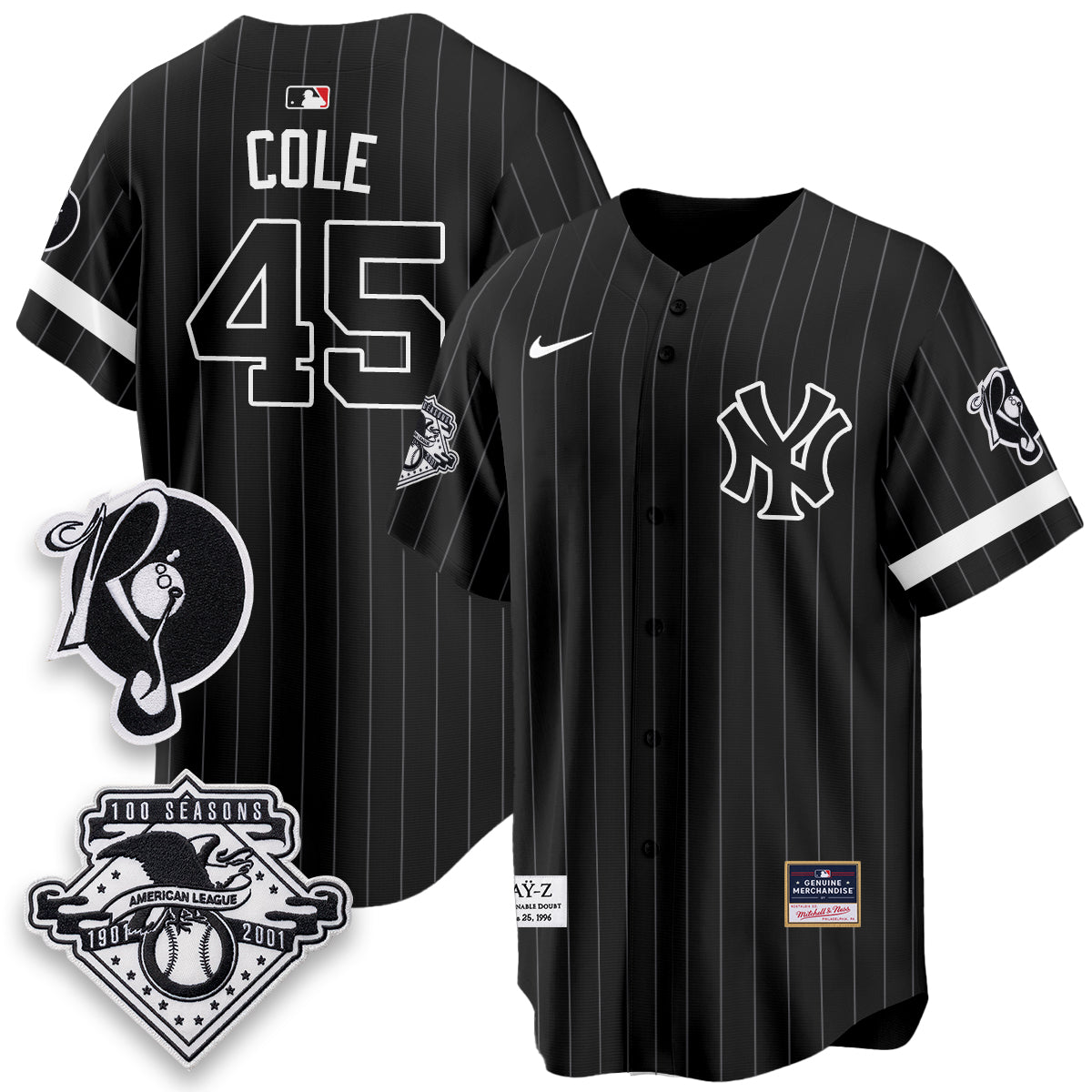 New York Yankees x Jay Z Edition Vapor Jersey - Stitched