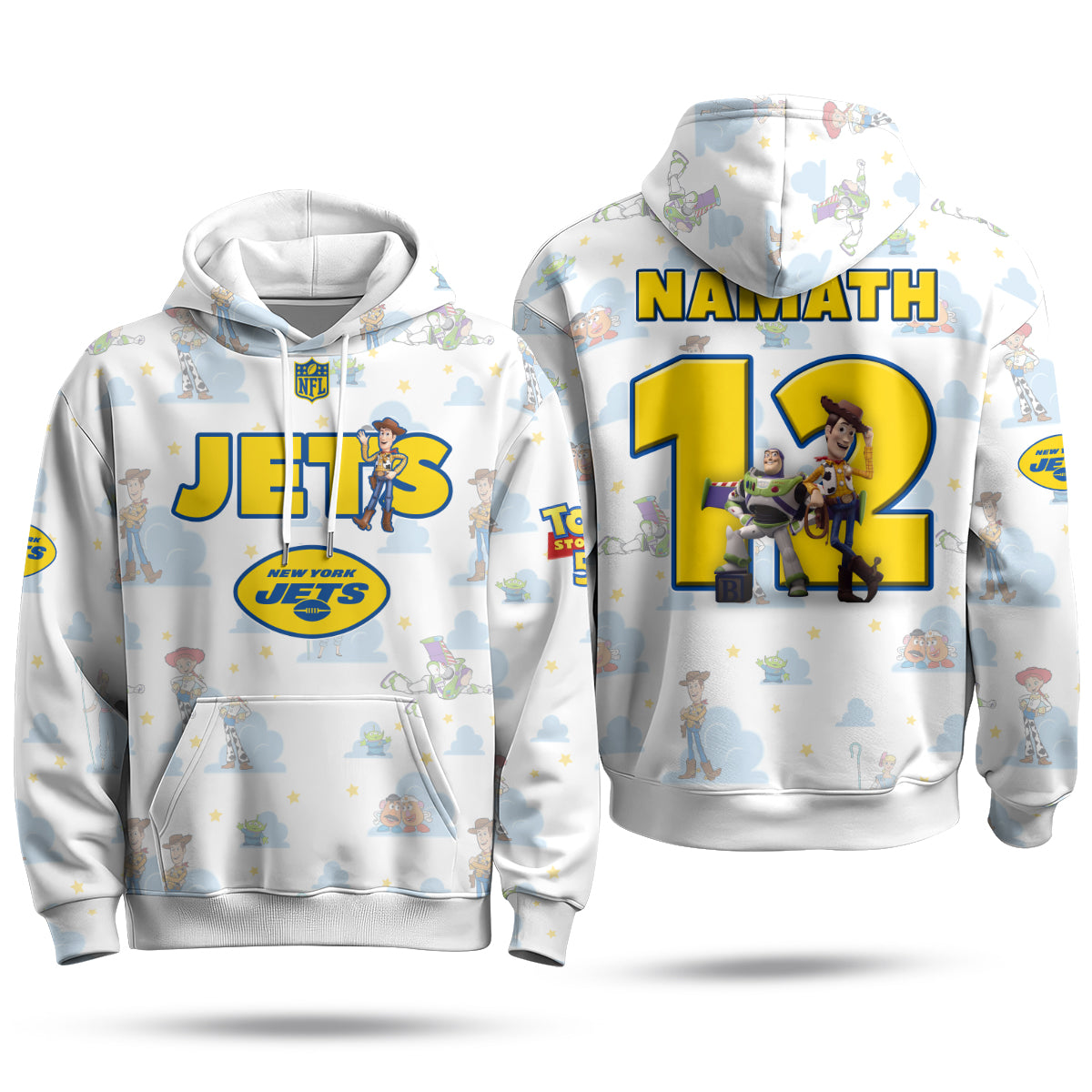 New York Jets x Infinity & Beyond Hero Edition Pullover Hoodie - Printed