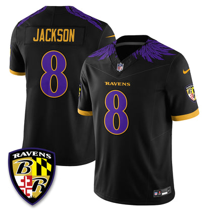 Baltimore Ravens Halloween Edition Vapor Jersey - Stitched