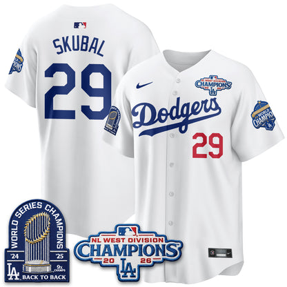 LAD 2026 NL West Champs Vapor Jersey- Stitched
