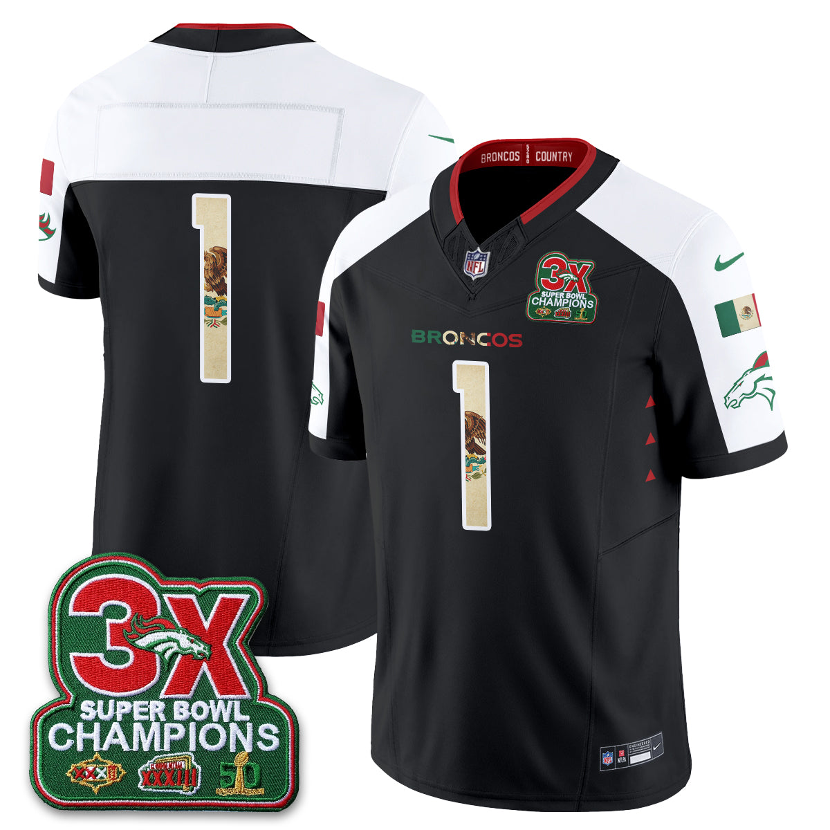 DEN Mexico Edition Vapor Jersey - Stitched