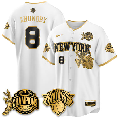 New York Knicks 2026 NBA Finals x Bunny Vapor Jersey V2- Stitched