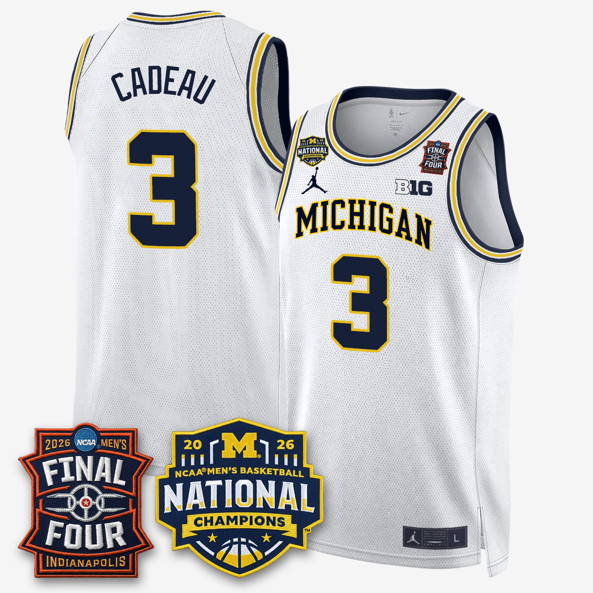 MICH 2026 NCAA Men's Basketball Champions Limited Jersey - All Stitched