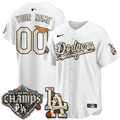Los Angeles Dodgers Halloween 2026 Vapor Custom Jersey - Stitched