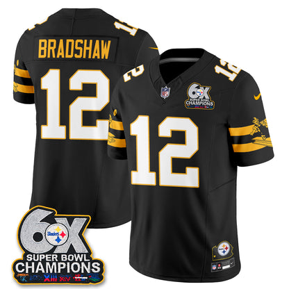 PIT 6X Champs Throwback V2 Vapor Jersey - Stitched