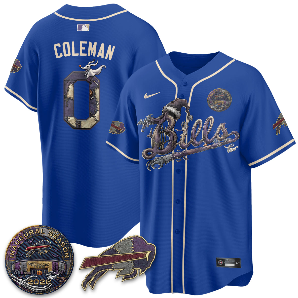BUF 2026 Nightmare Edition Vapor Baseball Jersey - Stitched