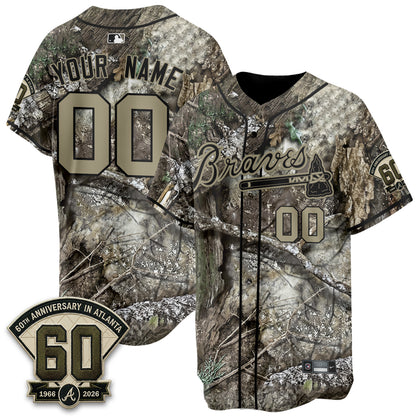 Atlanta Braves 2026 Hunting Edition Vapor Custom Jersey - Stitched