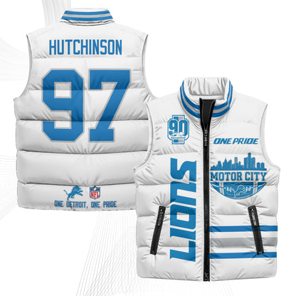 DET Motor City Puffer Vest - Printed