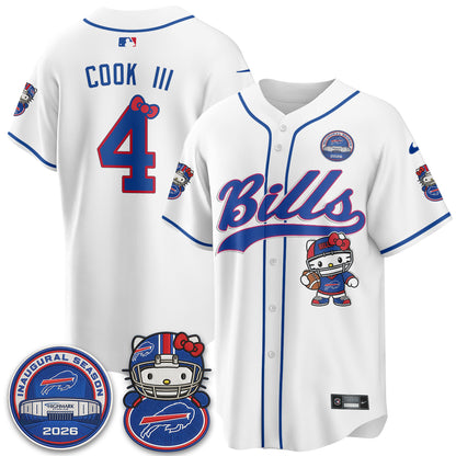 BUF x Meow  Vapor Baseball Jersey - Stitched
