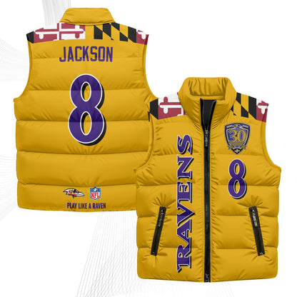BAL Maryland Puffer Vest - Printed