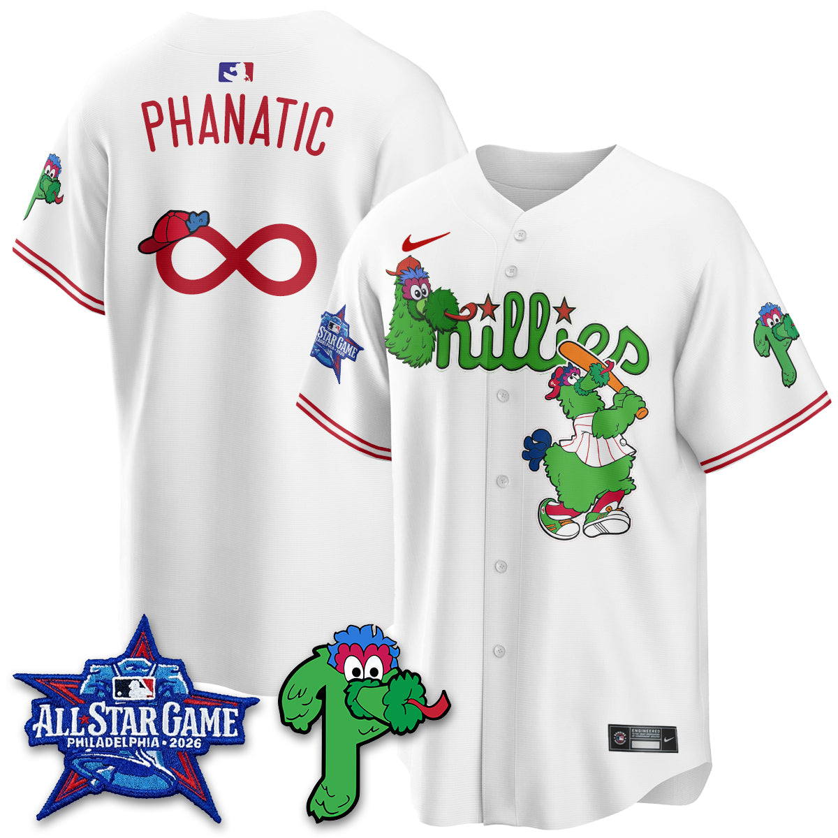 Philadelphia Phillies Phanatic Vapor Limited Jersey - Stitched