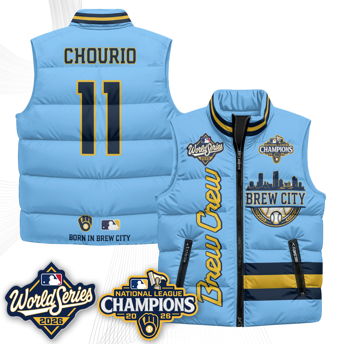 MIL 2026 NL Champions Puffer Vest - Printed