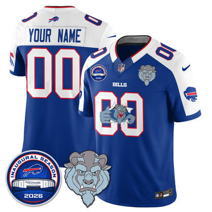 Buffalo Bills x Hairy Blue Beast Edition Vapor Custom Jersey - Stitched