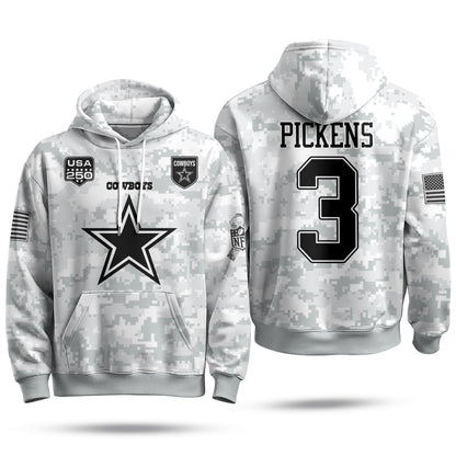 DAL 2026 Salute To Service Edition Pullover Hoodie - Printed