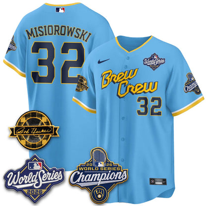 MIL 2026 WS Champions - Bob Uecker Patch Vapor Jersey - Stitched