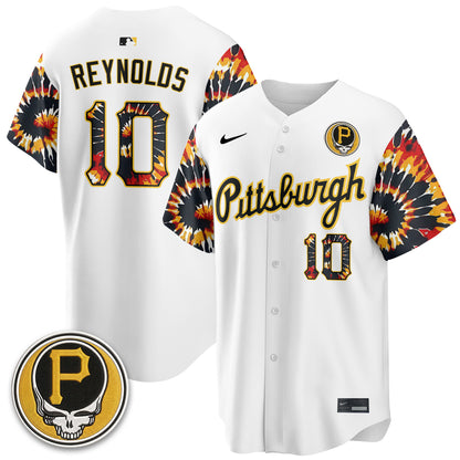 Pittsburgh Pirates x Grateful Dead Vapor Limited Jersey - Stitched