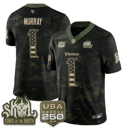 MIN 2026 Salute to Service Edition Vapor Jersey - Stitched