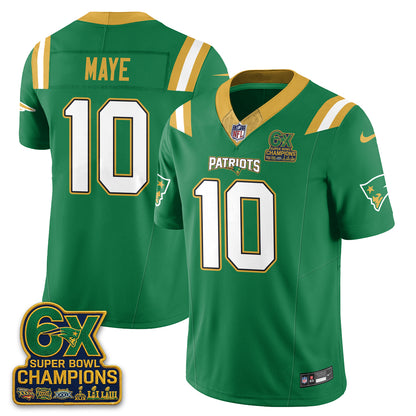 New England Patriots Irish Edition Vapor Jersey - Stitched