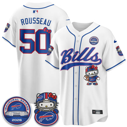 BUF x Meow  Vapor Baseball Jersey - Stitched