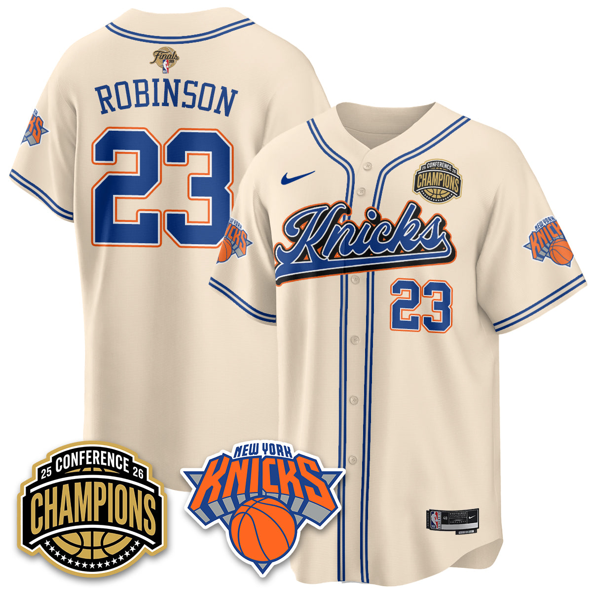 New York Knicks 2026 NBA Finals Vapor City Edition Jersey V2- Stitched