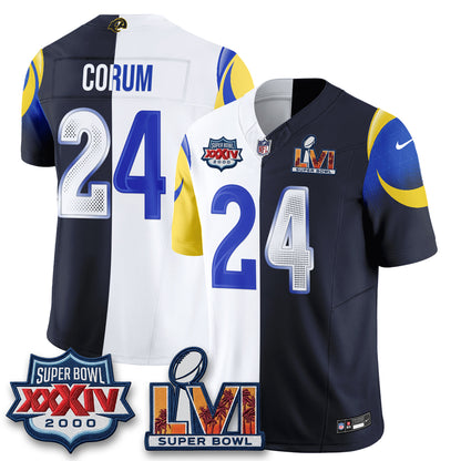 Los Angeles Rams Rivalries Split Vapor Jersey - Stitched