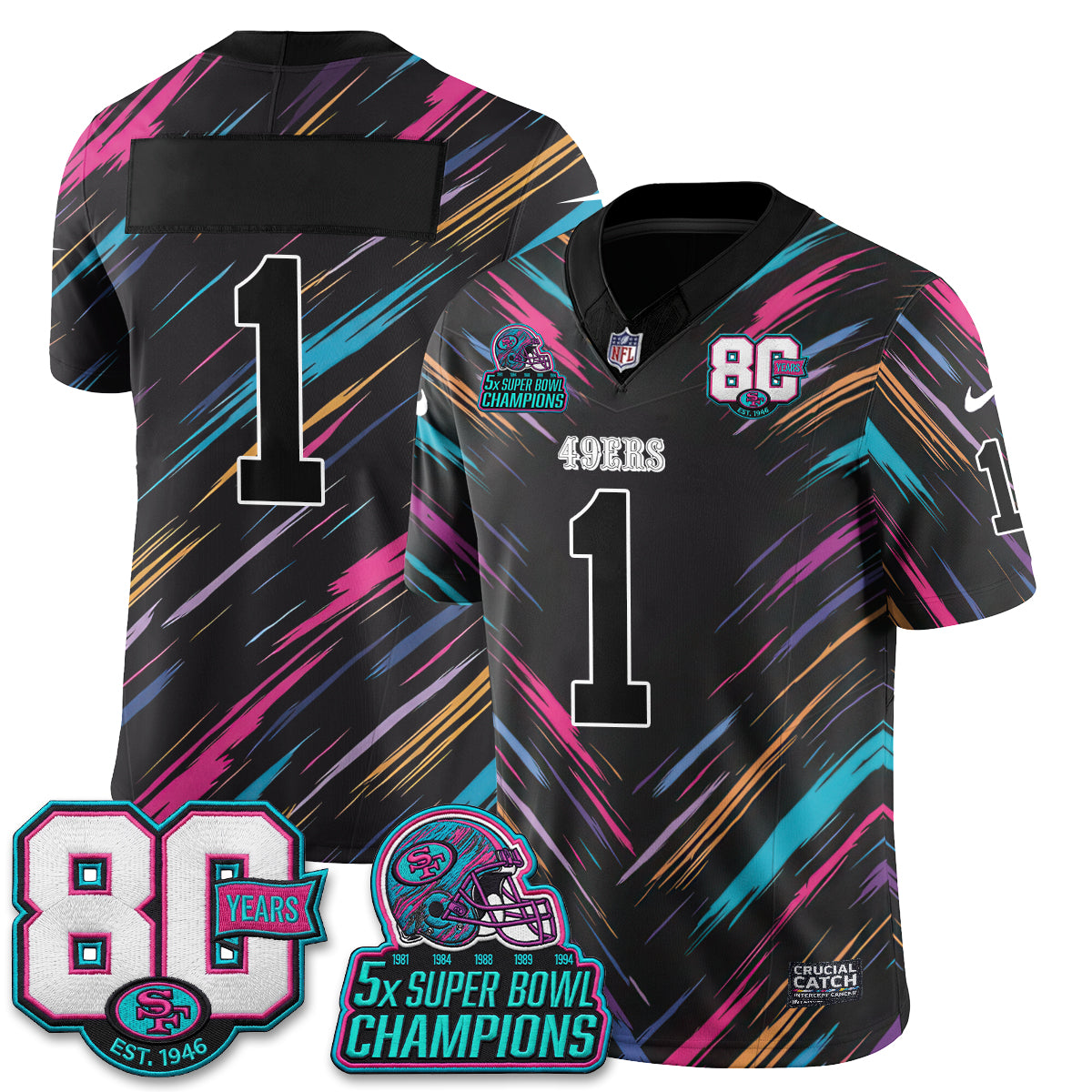SF Intercept Cancer 2026 Edition Jersey - Stitched