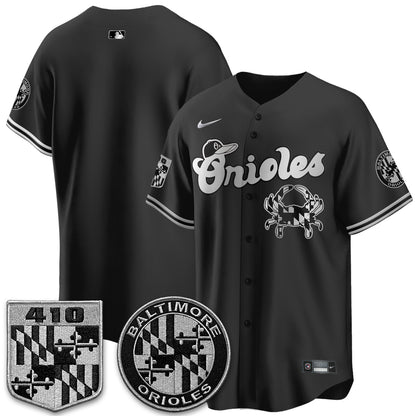 Baltimore Orioles Maryland Flag Vapor Limited Jersey - Stitched