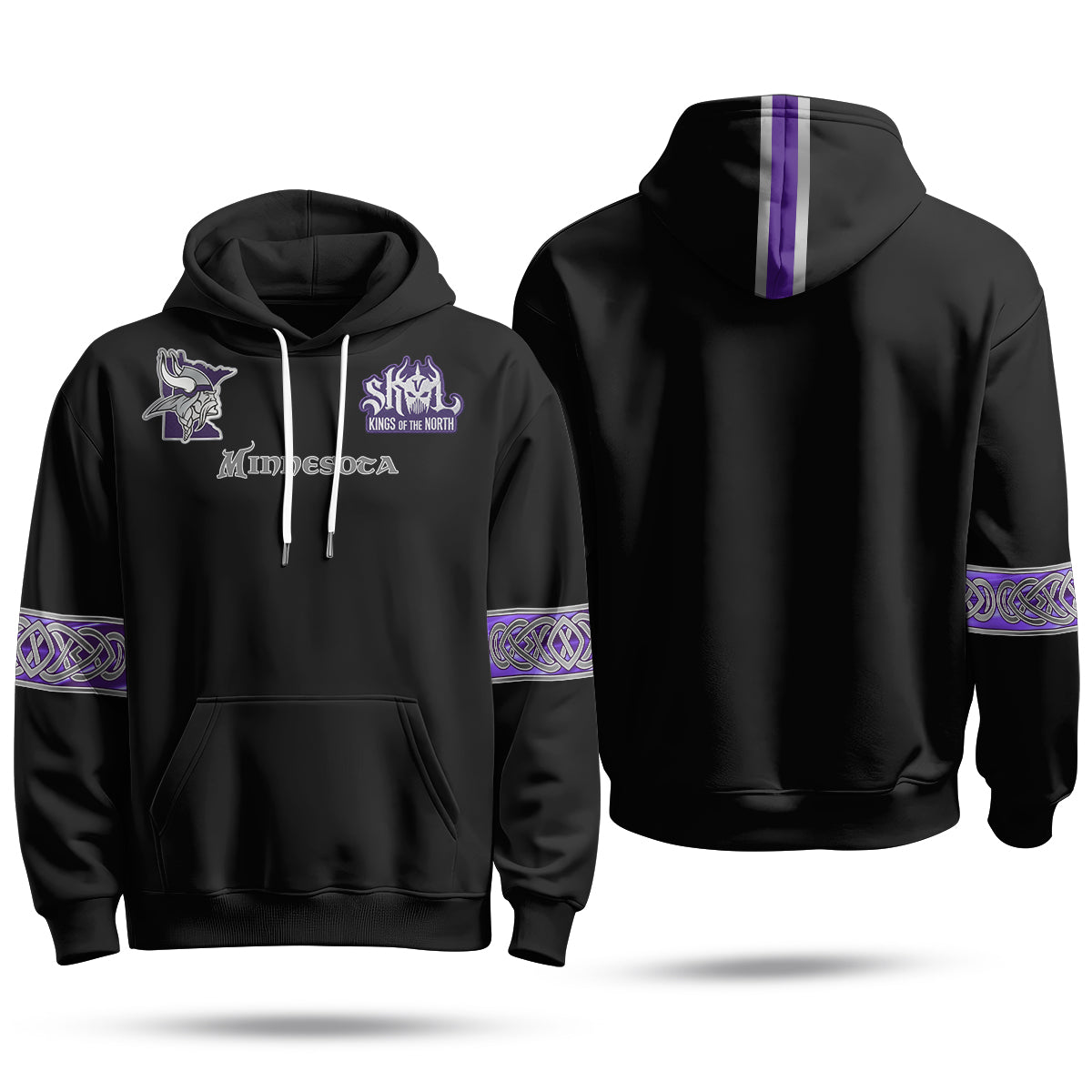 Minnesota Vikings 2026 Warrior Fleece Hoodie - Printed