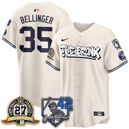NYY The Bronx 2026 Jackie Robinson Day Vapor Limited Jersey - All Stitched