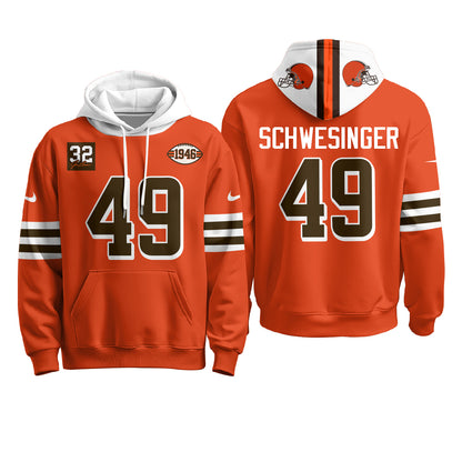 CLE 1946 Anniversary Patch Fleece Hoodie - Printed