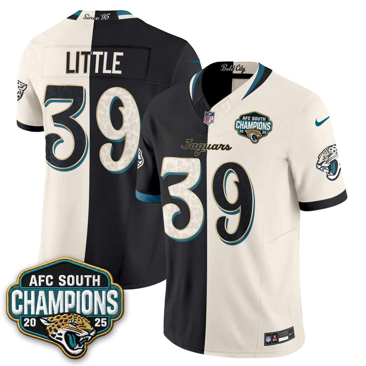 Jacksonville Jaguars 2026 Rivalries Split Vapor Jersey - Stitched