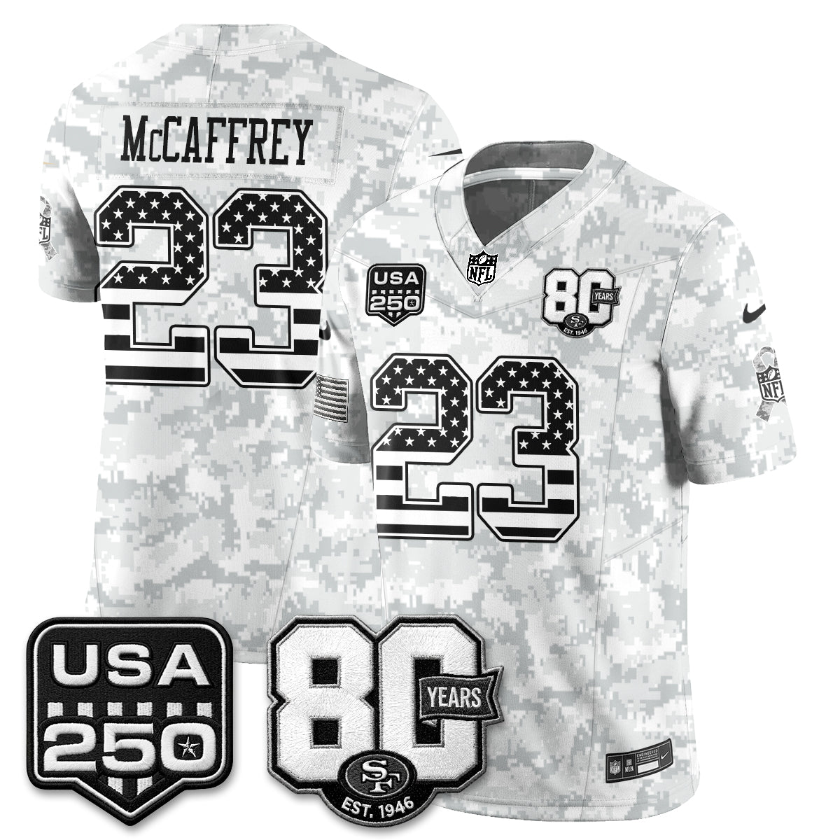 San Francisco 49ers 2026 Salute to Service Edition Vapor Jersey - Stitched