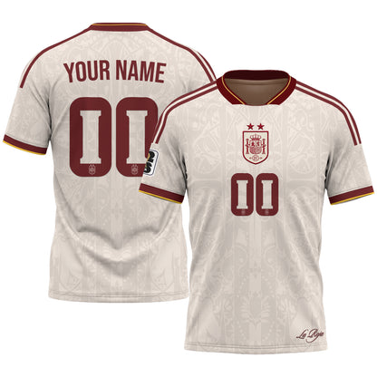 Spain 2026 Soccer Champions Vapor Custom Jersey V2- Printed